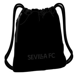 Safta Sac de sport Sevilla FC Teen 35 x 40 x 1 cm - Noir - Polyester 600D - Âge recommandé 3 à 99 ans