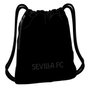 Safta Sac de sport Sevilla FC Teen 35 x 40 x 1 cm - Noir - Polyester 600D - Âge recommandé 3 à 99 ans