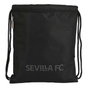 Safta Sac de sport Sevilla FC Teen 35 x 40 x 1 cm - Noir - Polyester 600D - Âge recommandé 3 à 99 ans