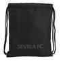 Safta Sac de sport Sevilla FC Teen 35 x 40 x 1 cm - Noir - Polyester 600D - Âge recommandé 3 à 99 ans