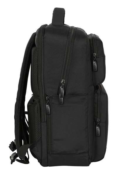 Safta Mochila 2 Bolsillos Portatil Premium 15,6'' avec Port USB et Thème Sevilla FC, 31 x 44 x 13 cm - Sac à Dos pour Ordinateur Portable