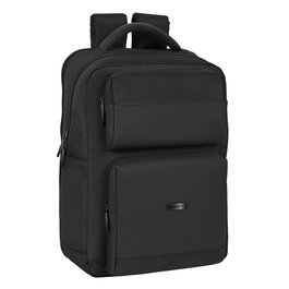 Safta Mochila 2 Bolsillos Portatil Premium 15,6'' avec Port USB et Thème Sevilla FC, 31 x 44 x 13 cm - Sac à Dos pour Ordinateur Portable