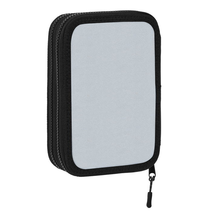 Plumier double F.C. Barcelona Gris (13.5 x 20.5 x 4.5 cm) (34 Pièces)