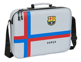 Safta Cartera Extraescolares F.C.Barcelona 3ª Equip. 22/23 - Sac à dos scolaire de collection Barcelone 22/23 en polyester 600D - Gris