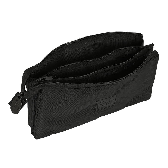 Trousse Fourre-Tout Triple The Mandalorian Noir (22 x 12 x 3 cm) Trousse Fourre-Tout Triple The Mandalorian Noir (22 x 12 x 3 cm)