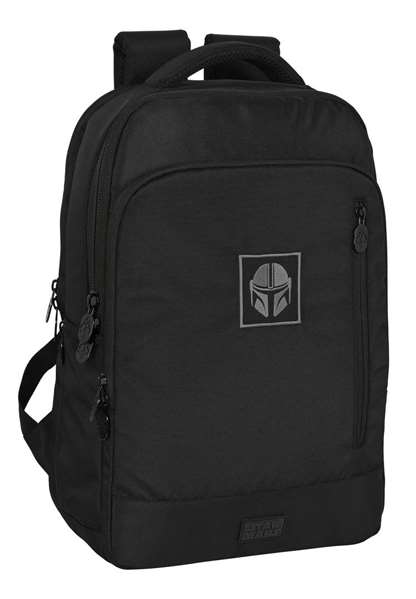 Safta Mochila Portatil 15,6"+Tablet+USB The Mandalorian Teen - Sac à dos portable pour ordinateur 15,6" et tablette avec charge USB, motif Star Wars Mandalorian, pour adolescents