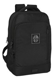 Safta Mochila Portatil 15,6"+Tablet+USB The Mandalorian Teen - Sac à dos portable pour ordinateur 15,6" et tablette avec charge USB, motif Star Wars Mandalorian, pour adolescents