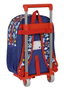 Safta Moch 185+Carro 705 Sac à Dos Blues Clues pour Enfant à Partir de 3 Ans en Polyester 300D avec Roulettes - Bleu Marine
