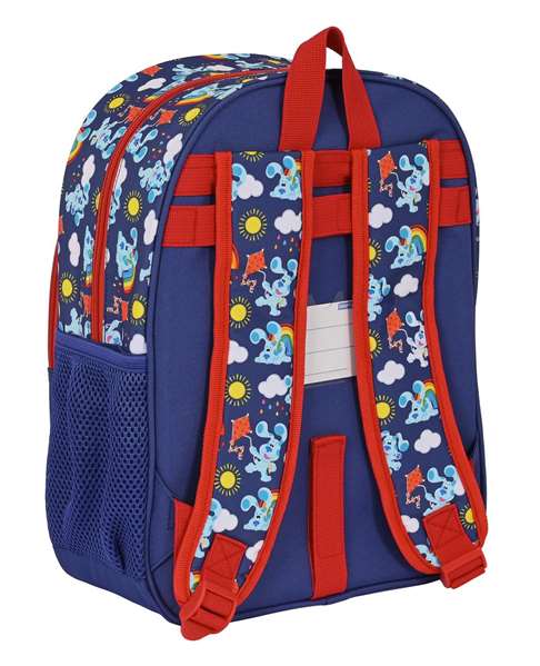 Safta Mochila Infantil Adapt.Carro Blues Clues, sac à dos enfant pour poussette, âge recommandé 3 ans, polyester 300D, bleu marine