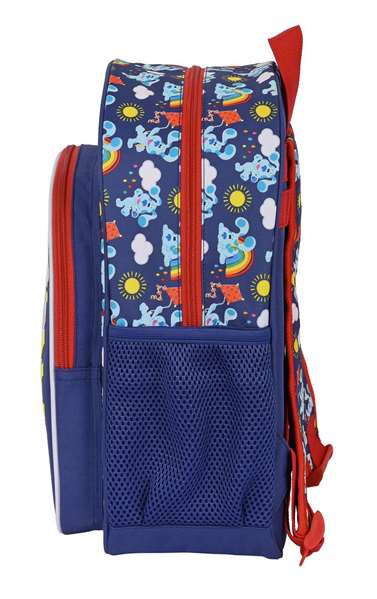 Safta Mochila Infantil Adapt.Carro Blues Clues, sac à dos enfant pour poussette, âge recommandé 3 ans, polyester 300D, bleu marine