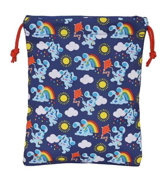 Safta Sac à goûter imprimé Blues Clues pour enfant, âge 3 ans et plus, matière polyester 300D et PVC, couleur bleu marine