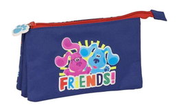 Safta Triple Blues Clues - Sac à dos portable triple compartiments pour enfant, polyester 300D + PVC, âge minimum 3 ans, bleu marine