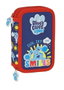 Safta Plumier double poche 28 pièces Blues Clues en polyester 300D et PVC - Coloris bleu marine