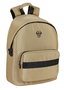 Safta Mochila Premium Minnie Mouse pour ordinateur portable 14.1 pouces, sac a dos pour fille, nylon 900D, beige
