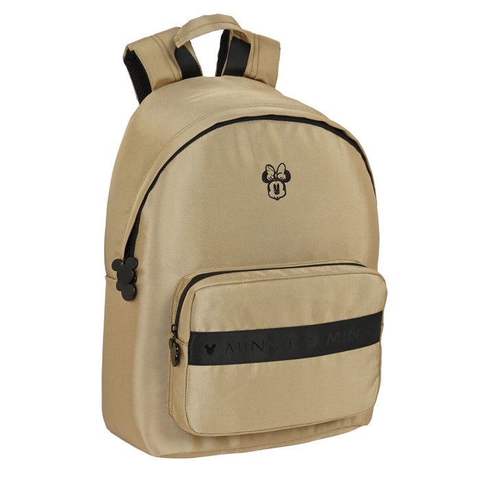 Safta Sac à dos Minnie Mouse Premium pour ordinateur portable 14,1 pouces, beige
