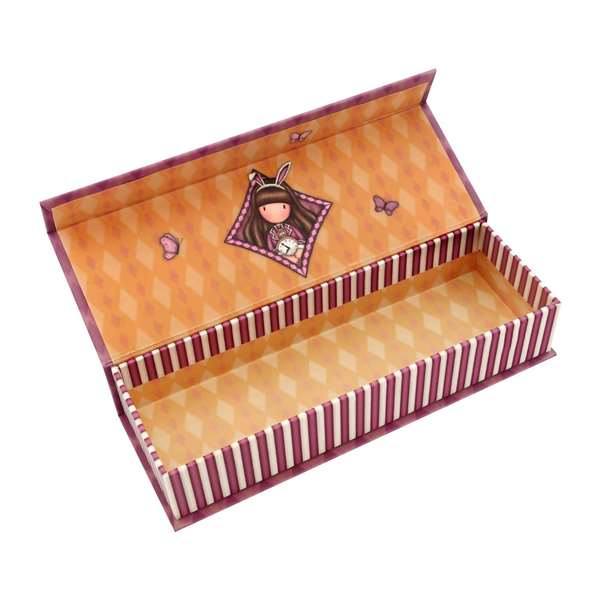 Gorjuss Portatodo Trousse Caja "Just One Second" - Trousse en polyester et néoprène de couleur saumon - Pour enfant dès 3 ans