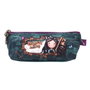 Safta Estuche de accesorios Gorjuss "Curiosity" - Trousse d'accessoires en polyester et néoprène pour enfant, vert bouteille et gris, 3 ans et plus