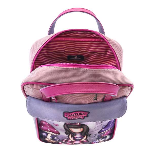 Safta Mochila grande Gorjuss "Cheshire Cat" - Sac à dos pour enfants à partir de 3 ans en polyester et néoprène, couleurs bleu et violet Safta Mochila grande Gorjuss "Cheshire Cat" - Sac à dos pour enfants à partir de 3 ans en polyester et néoprène, couleurs bleu et violet
