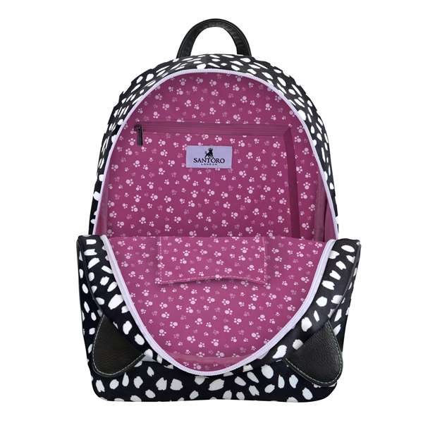 Safta Mini sac à dos Gorjuss 'Smitten Kitten' pour enfant, 3 ans et plus, noir et blanc, polyester et polyuréthane