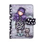 Ensemble de Papeterie Gorjuss Smitten kitten Violet Noir Blanc