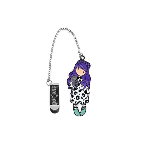 Ensemble de Papeterie Gorjuss Smitten kitten Violet Noir Blanc