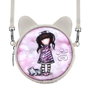 Safta Mini bandoulière ronde Gorjuss Ruby Wild, sac à dos pour enfant à partir de 3 ans, gris, polyester et polyuréthane