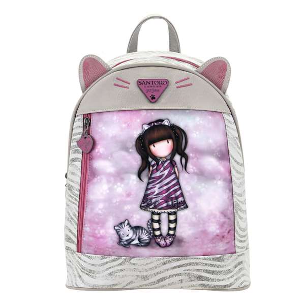 Safta Mini sac à dos Gorjuss "Ruby Wild" pour enfants dès 3 ans - Gris - Polyester et polyuréthane