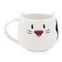 Safta Set de tasse et sous-verres Gorjuss Ruby Wild - Tasse à café et dessous de tasse en polyester et polyuréthane, gris