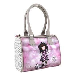 Safta Sac à main Gorjuss "Ruby Wild" pour fille, motif chat, en polyester et polyuréthane, gris