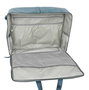Safta Maleta Maternal - Sac à Langer Bébé avec Accessoires Tissu Velours, Design "Leaves", Vert Mer, Matériau Certifié REACH