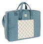 Safta Maleta Maternal - Sac à Langer Bébé avec Accessoires Tissu Velours, Design "Leaves", Vert Mer, Matériau Certifié REACH