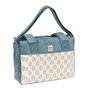 Safta Sac à langer adaptable à la poussette "Leaves", accessoire bébé, 3 ans, vert mer, matière velours REACH