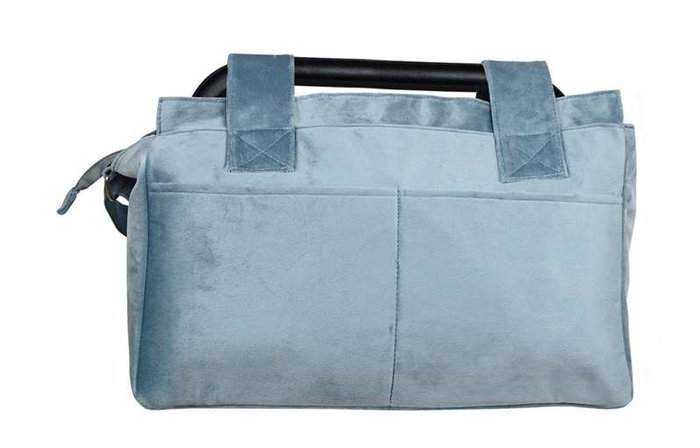 Safta Sac à langer adaptable à la poussette "Leaves", accessoire bébé, 3 ans, vert mer, matière velours REACH