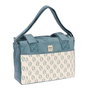 Safta Sac à langer adaptable à la poussette "Leaves", accessoire bébé, 3 ans, vert mer, matière velours REACH