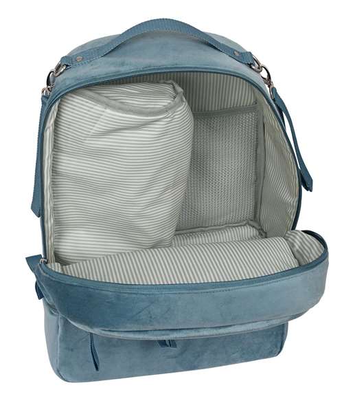 Safta Sac à dos accessoires bébé Leaves, velours vert mer, 3 ans Safta Sac à dos accessoires bébé Leaves, velours vert mer, 3 ans