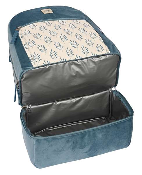 Safta Sac à dos accessoires bébé Leaves, velours vert mer, 3 ans Safta Sac à dos accessoires bébé Leaves, velours vert mer, 3 ans