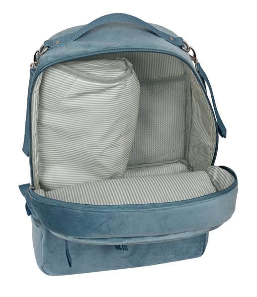 Safta Sac à dos accessoires bébé Leaves, velours vert mer, 3 ans Safta Sac à dos accessoires bébé Leaves, velours vert mer, 3 ans