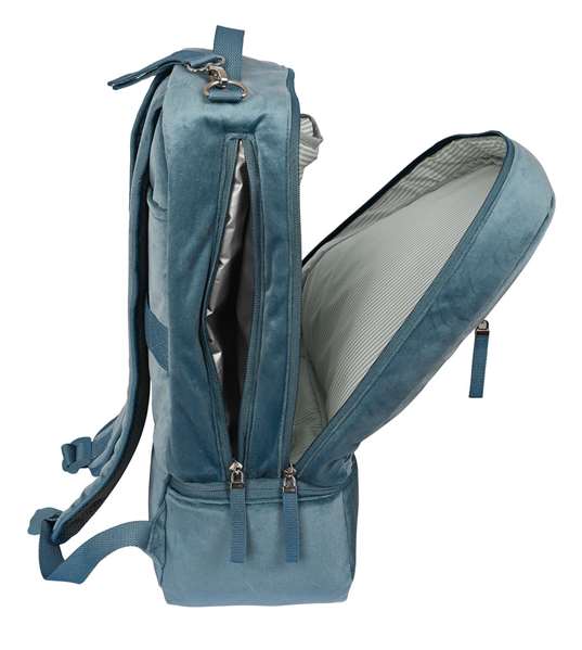 Safta Sac à dos accessoires bébé Leaves, velours vert mer, 3 ans Safta Sac à dos accessoires bébé Leaves, velours vert mer, 3 ans