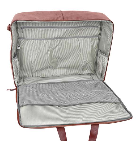 Safta Maleta Marsala Sac maternité à accessoires bébé en velours, rose caldera, pour enfant dès 3 ans