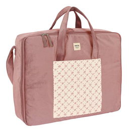 Safta Maleta Marsala Sac maternité à accessoires bébé en velours, rose caldera, pour enfant dès 3 ans