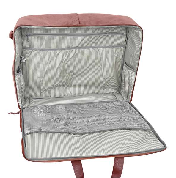 Safta Maleta Marsala Sac maternité à accessoires bébé en velours, rose caldera, pour enfant dès 3 ans