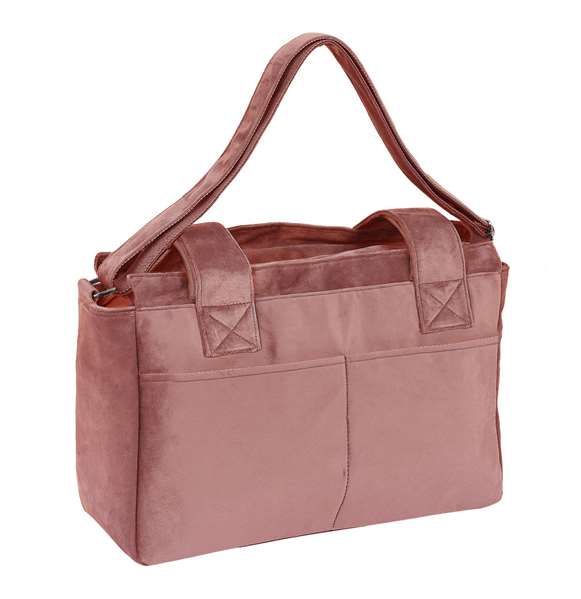 Safta - Bolsos accesorios bébé "Marsala" - Sac adaptable pour poussette - Velours - Rose caldera - À partir de 3 ans
