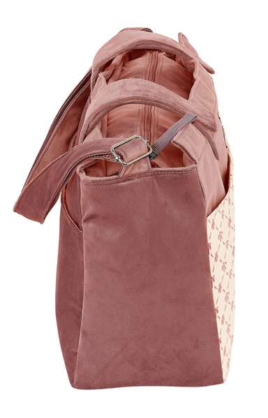 Safta - Bolsos accesorios bébé "Marsala" - Sac adaptable pour poussette - Velours - Rose caldera - À partir de 3 ans