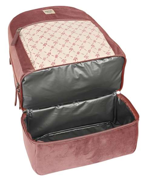 Safta - Sac à dos bébé "Marsala" en velours rose - Accessoires pour bébé - À partir de 3 ans