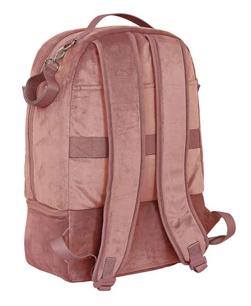 Safta - Sac à dos bébé "Marsala" en velours rose - Accessoires pour bébé - À partir de 3 ans