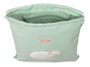 Safta Sac de couchage plat junior avec motif ovejita, facile à nettoyer, pour enfants d'âge préscolaire, dimensions 26x34x1 cm, vert, matériau PU conforme REACH