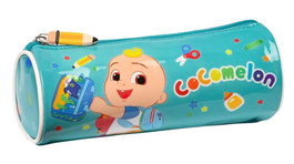 Safta Portatodo Cocomelon 'Back to Class' rond 20x7x7 cm - Organisateur de repas pour école, facile à nettoyer, polyester 300D, recommandé à partir de 3 ans