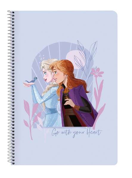 Safta - Carnet format A4 80 pages à couverture rigide Frozen "Believe" - 21,5x31 cm - Polyester 300D - Pour enfant dès 3 ans - Version espagnole