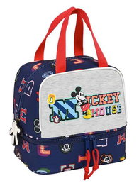 Safta Portameriendas Porte-goûter Mickey Mouse Only One 20x20x15 cm - Polyester 300D - Recommandé à partir de 36 mois - Bleu marine