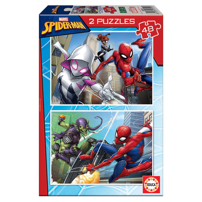 EDUCA BORRAS Puzzle Marvel Spider-Man 96 pièces, 28 x 20 cm EDUCA BORRAS Puzzle Marvel Spider-Man 96 pièces, 28 x 20 cm